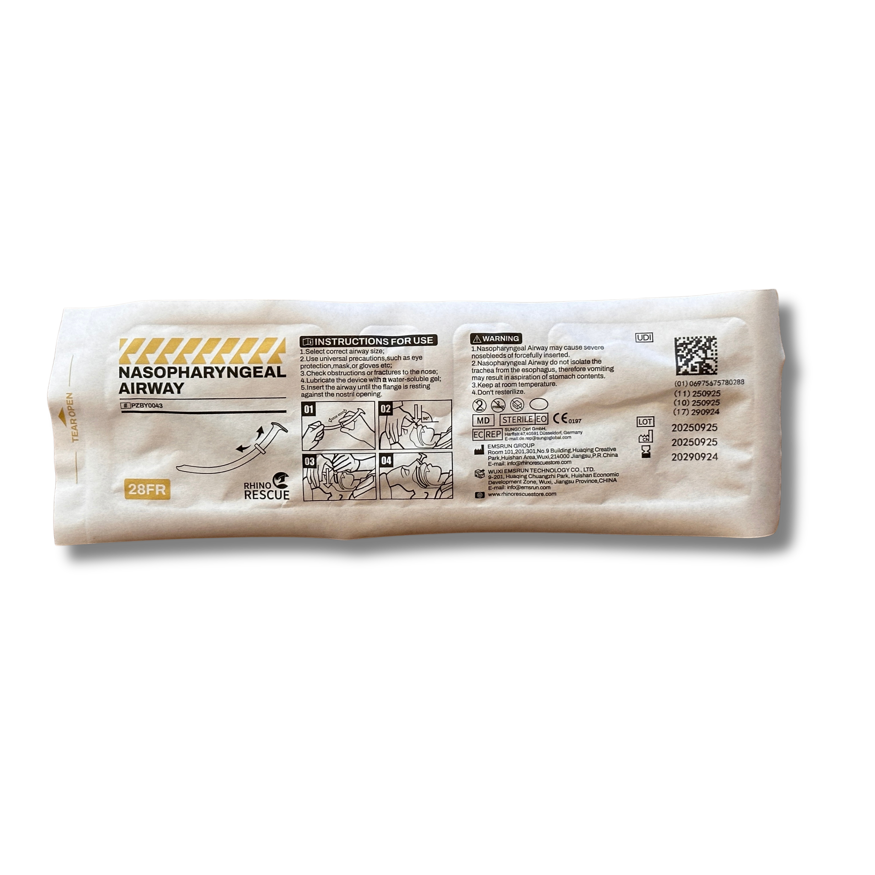Rhino Rescue Airway Nasopharyngeal (NPA) – 28 FR állítható