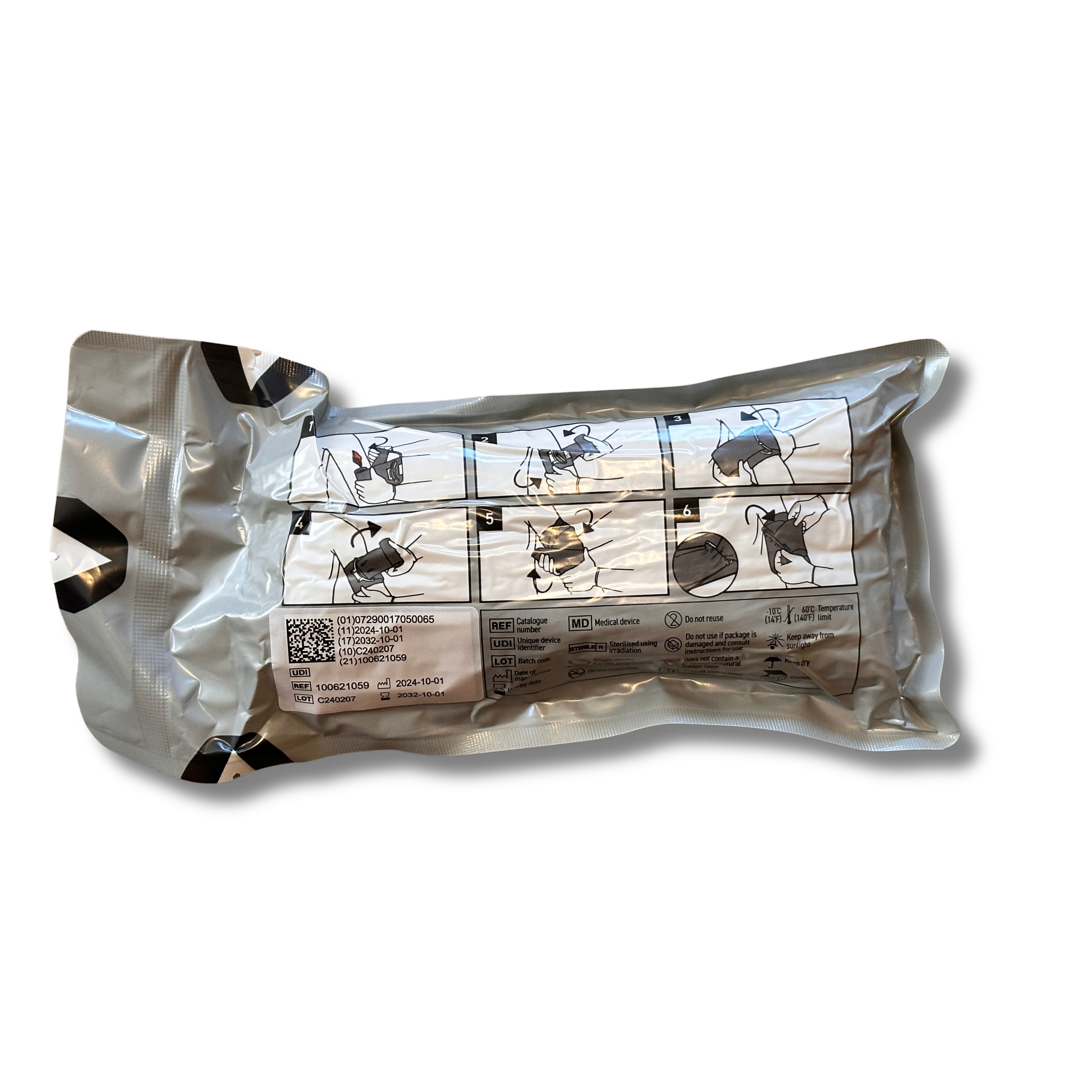 Safeguard Medical® Emergency Bandage® 6” Fehér (NSN)