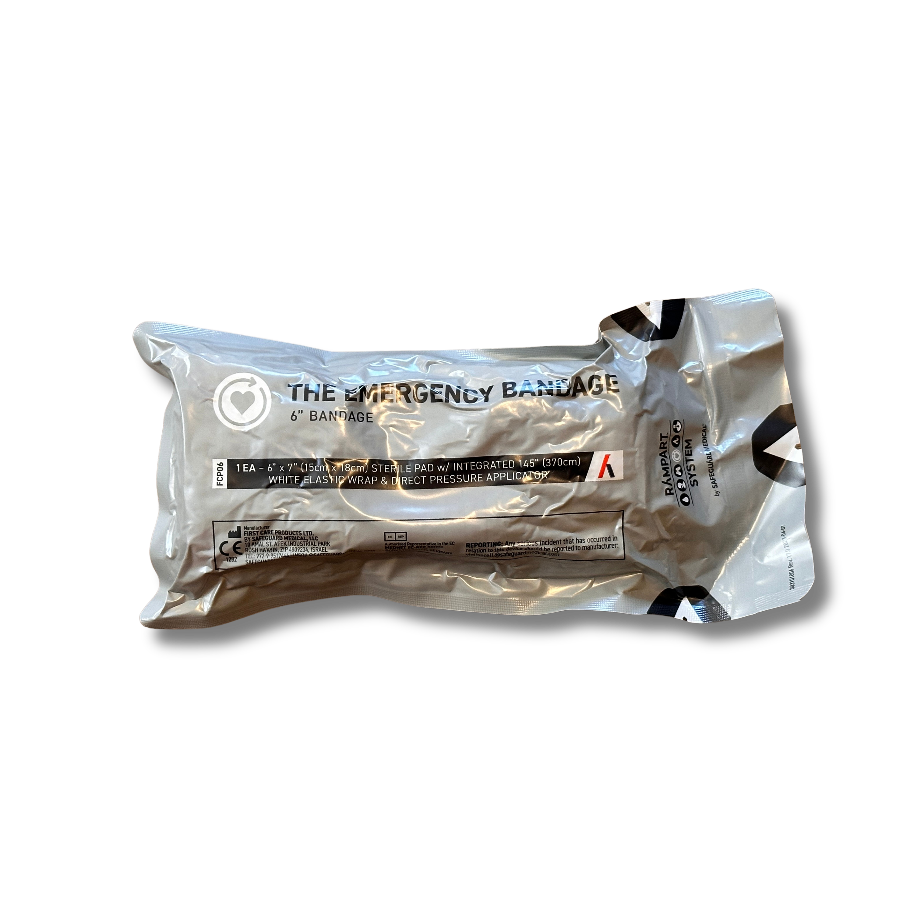 Safeguard Medical® Emergency Bandage® 6” Fehér (NSN)