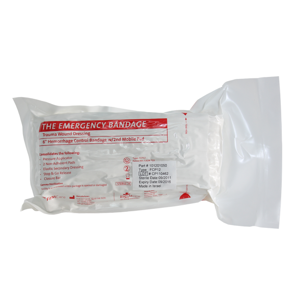 Safeguard Medical® Emergency Bandage® 4” Fehér (NSN)